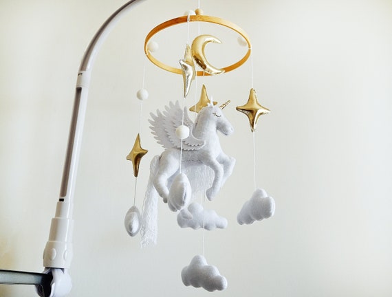 Horse Crib Mobile / Unicorn, Pegasus image