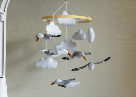 Ocean crib Mobile / Seagull Bird image
