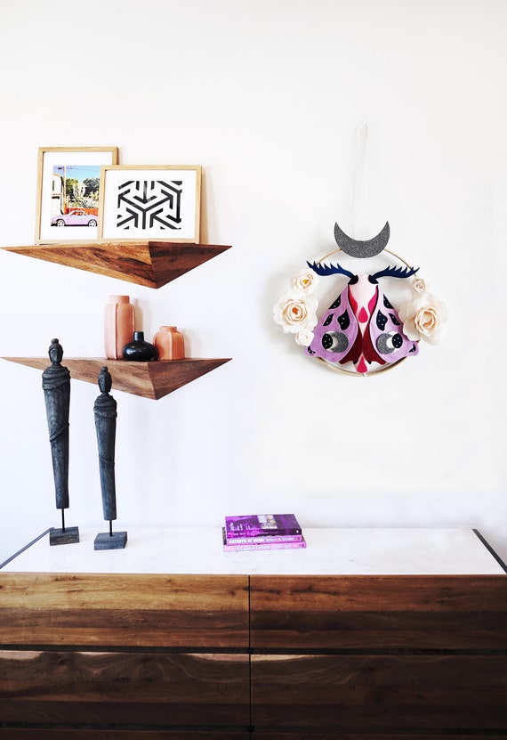 Moth Felt Decoration / Butterfly Wall Decor image