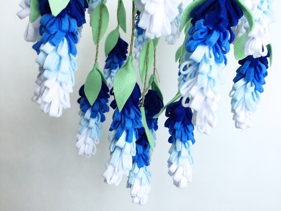 Crib Mobile / Blue wisteria image