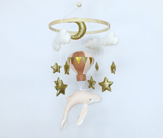 Crib Mobile / Whale, Hot Air Balloon image