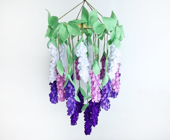 Flower crib mobile / Wisteria image