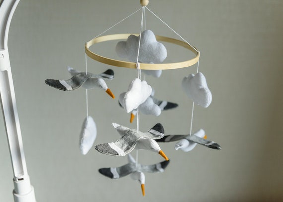 Ocean crib Mobile / Seagull Bird image