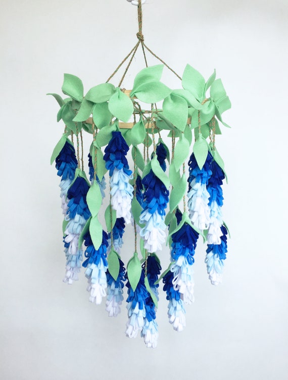 Crib Mobile / Blue wisteria image