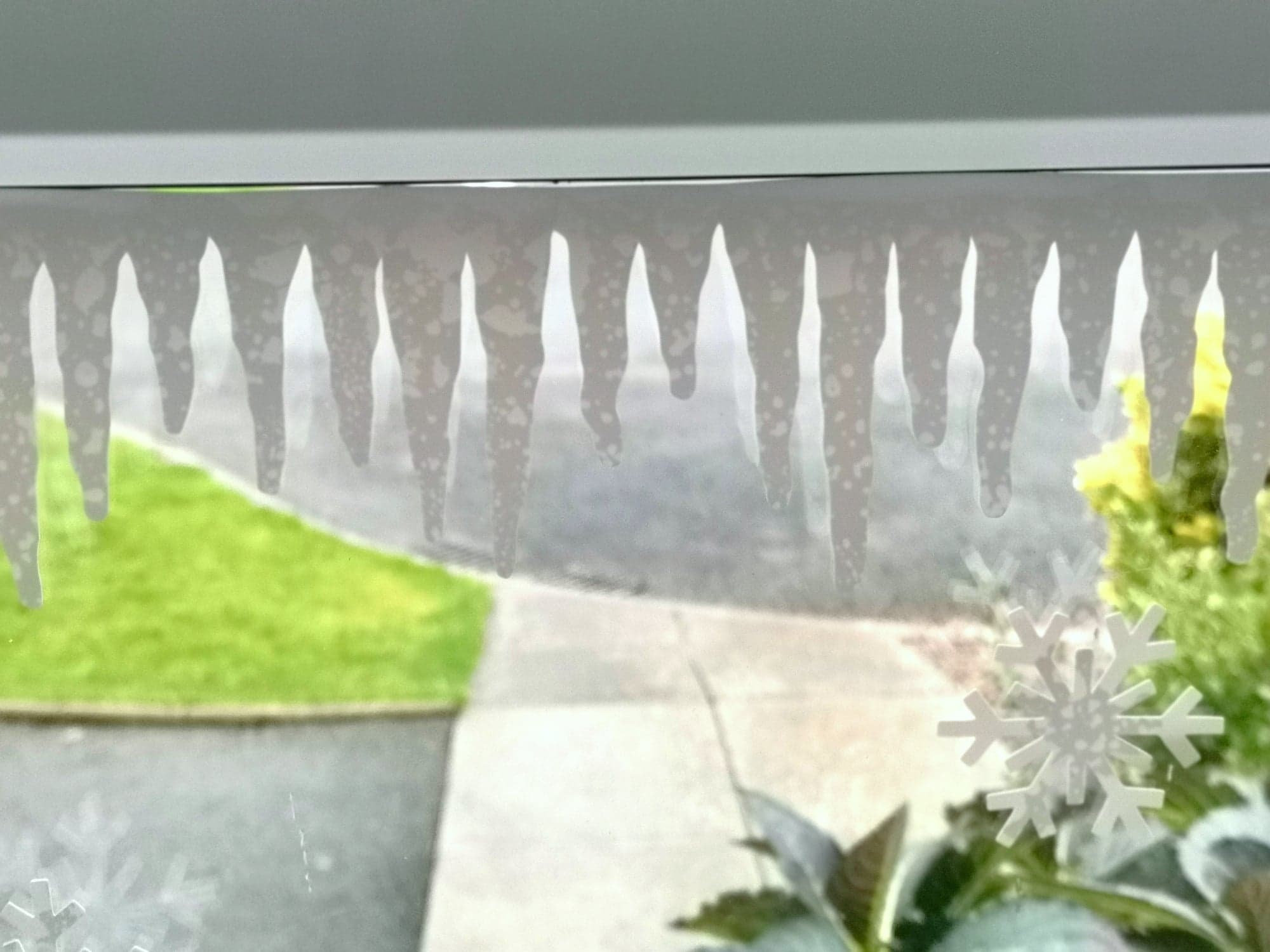 Christmas Reusable Window Stickers 2 Pieces of Icicles and Etsy UK