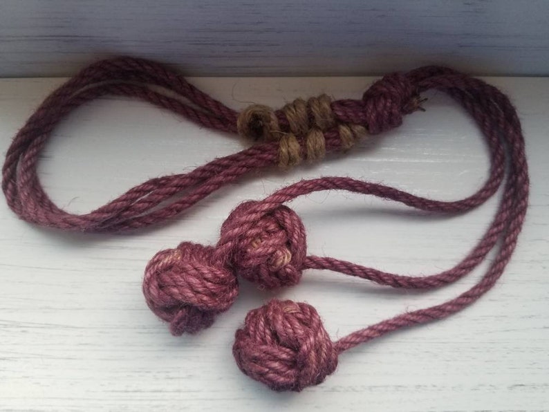Purple rope flogger!