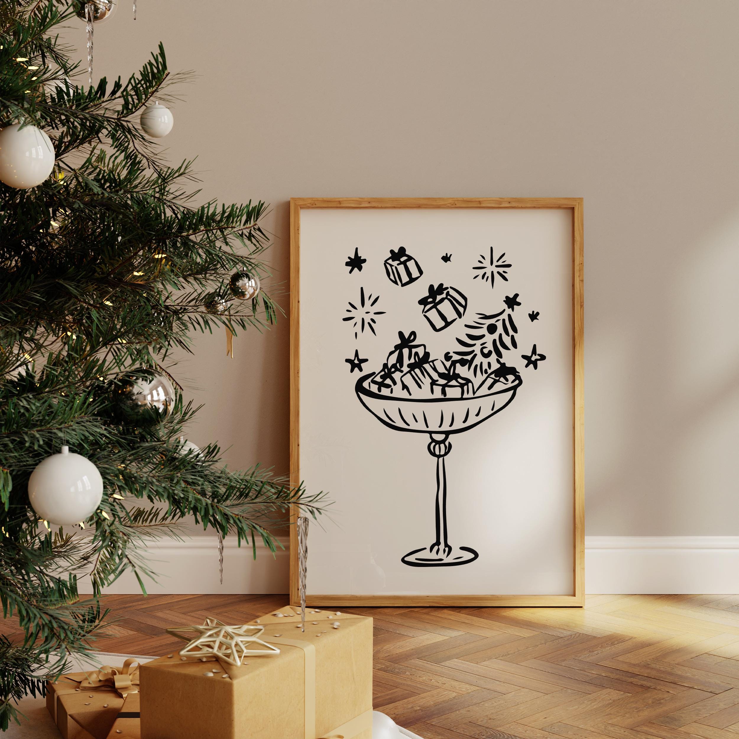 く*ん様 鬼っちクリスマスツリー 手描きアート クリスマスツリーの手描き線画イラスト – Tegaki-stock