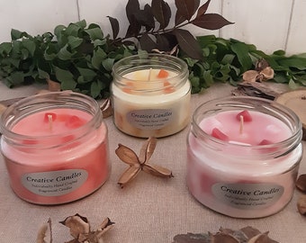 Hand Crafted Fragranced Candles / Handmade Scented Container Candles - Now 25% Bigger !!