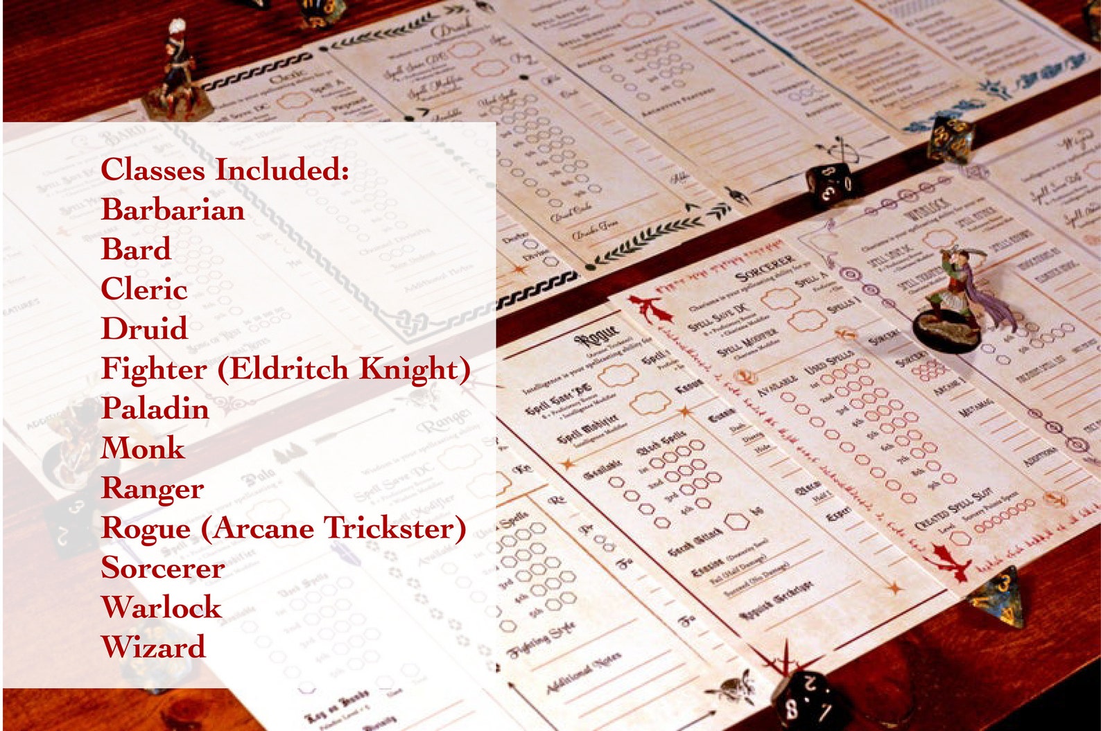 Companion Cards 5e Digital Download All Classes | Etsy