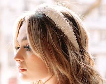 Pearl Headband, Pearl Crown, Wedding Hair Accessory, Wedding Headband, Bridal Headpieces, Wedding Crown, Bridal Accessories, Boho