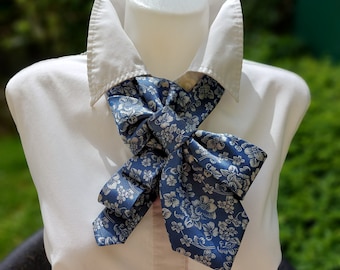 Collar de corbata de mujer hecho a mano - Pieza de declaración de cuello de corbata - Accesorio de moda para ella - Regalo de cumpleaños único