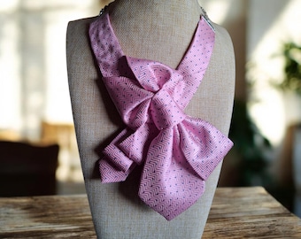 Handcrafted Necktie Necklace: Chic Statement Jewelry