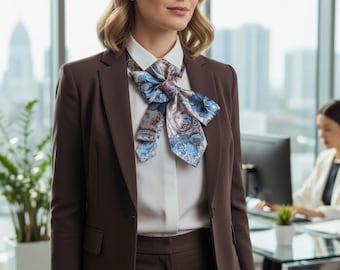 Handcrafted Necktie Necklace: Elegant Women's Statement Jewelry