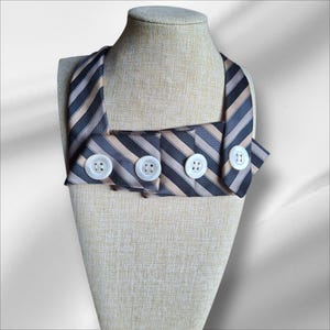Chic Women's Necktie Necklace - Handcrafted Statement Jewelry - Elegant Office Wear Accessory - Stylish Gift Idea