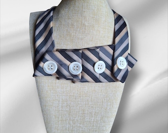 Handcrafted Necktie Necklace: Chic Women's Statement Jewelry