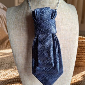 Necktie Necklace for Women - Handmade Tie Style Pendant - Unique Fashion Accessory - Perfect Gift for Her