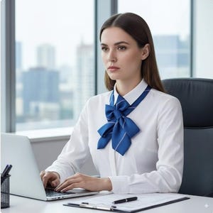 Chic Women&#39;s Necktie Necklace - Handcrafted Statement Jewelry - Elegant Office Wear Accessory - Stylish Gift Idea