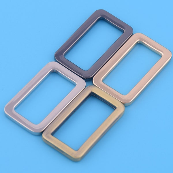 1"(25mm Inner) Flat Rectangle Ring Strap Belt Adjuster Buckle Rectangle Connector Buckle Bag Purse Strap Leather Craft Hardware Supplies