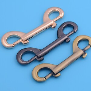Snap Hook HeavyDuty Strap Keychain Trigger Rigid 4.5 /" Steel Double End Clip