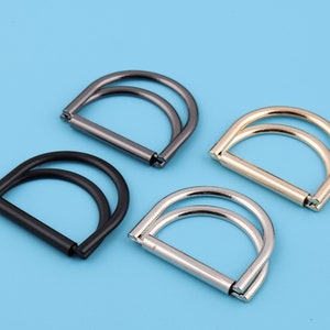 2pcs 35mm Inner Double D Ring Buckle,metal Adjustable Belt Buckle