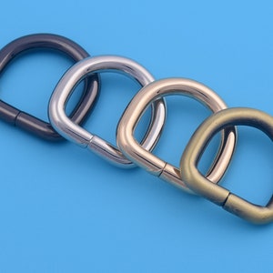 3/4&quot;(20mm Inner) Metal D Ring Iron Dee Ring D Buckle Purse Link Connector Hardware Supplies 4-10 PCS/Pack