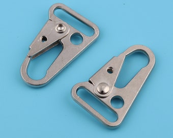 Zilverkleurige metalen veerkarabijnhaak - 1" binnendiameter, accessoire voor tactische tas (204 stuks)