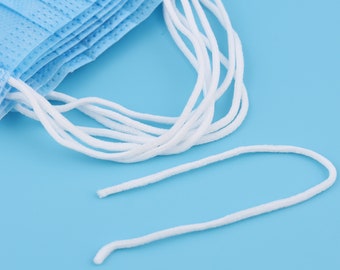 White Elastic Cord: 3mm Round Stretch Rope - Sewing & DIY Crafts