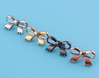 Labels roségouden strik portemonnee: metalen tashardware (30 mm*18 mm)