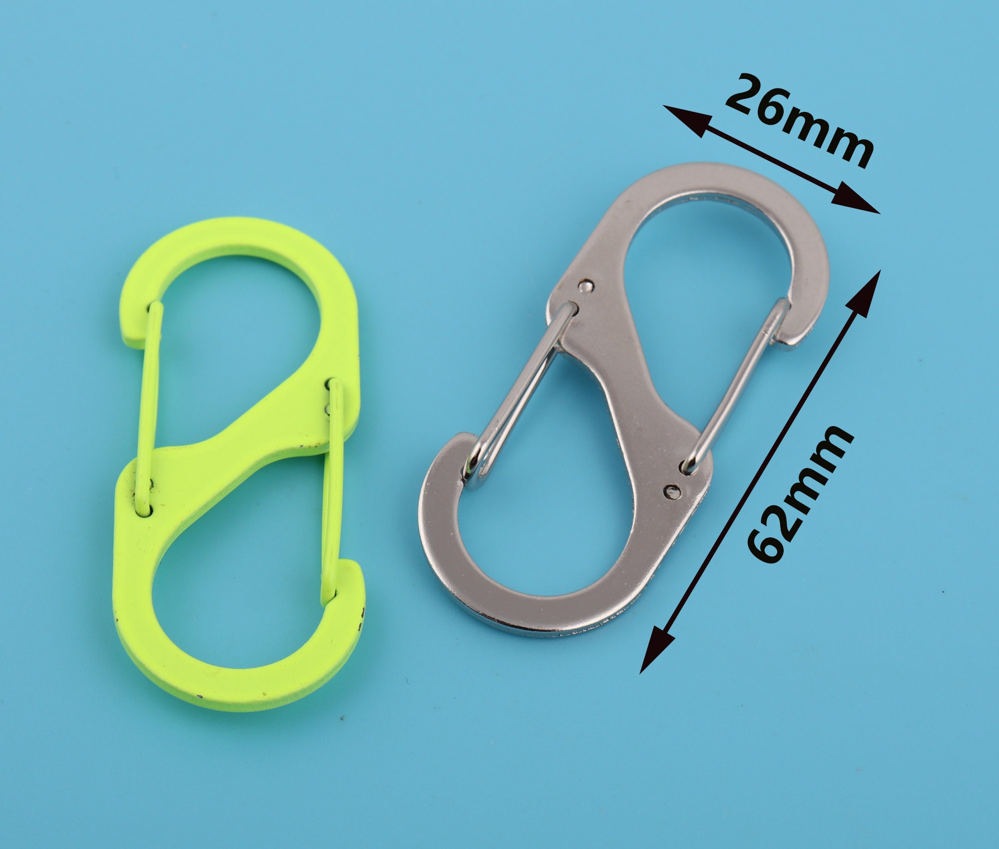 62mm Length S Shape Carabiner Keychain Keyring Outdoor Rock