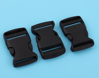 1,25 "schwarze Plastikschnalle: Taschenriemen, Haustierhalsband-Hardware