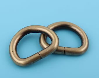 D-ringar i bronsmetall: 21 mm järnspänne med D-spänne - 2/4/10 st