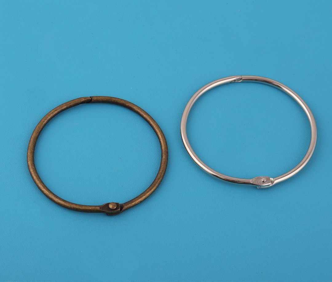 80mm Metal Binding Rings: Silver/bronze Book Binder Rings - Etsy