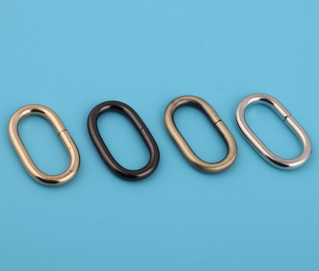 Metal Oval Rings: 1.25