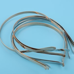 7mm Metal Blank Hair Band,DIY Blank Stainless Steel Headband,Plain Headband,Hair Hoop,Blank Metal Band,Plain Tiara,Bent End,Jewelry Making