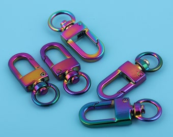 11 mm Innendurchmesser Regenbogen-Metall-Rollenverschluss, Accessoire für die Tasche