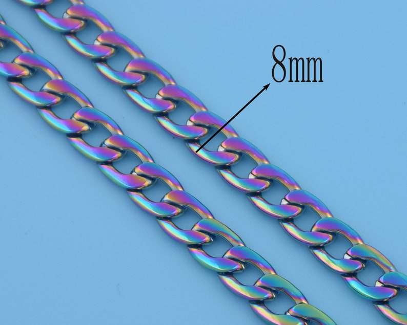 8mm Width Rainbow Metal Purse Shoulder Bag Handbag Purse Chain Etsy