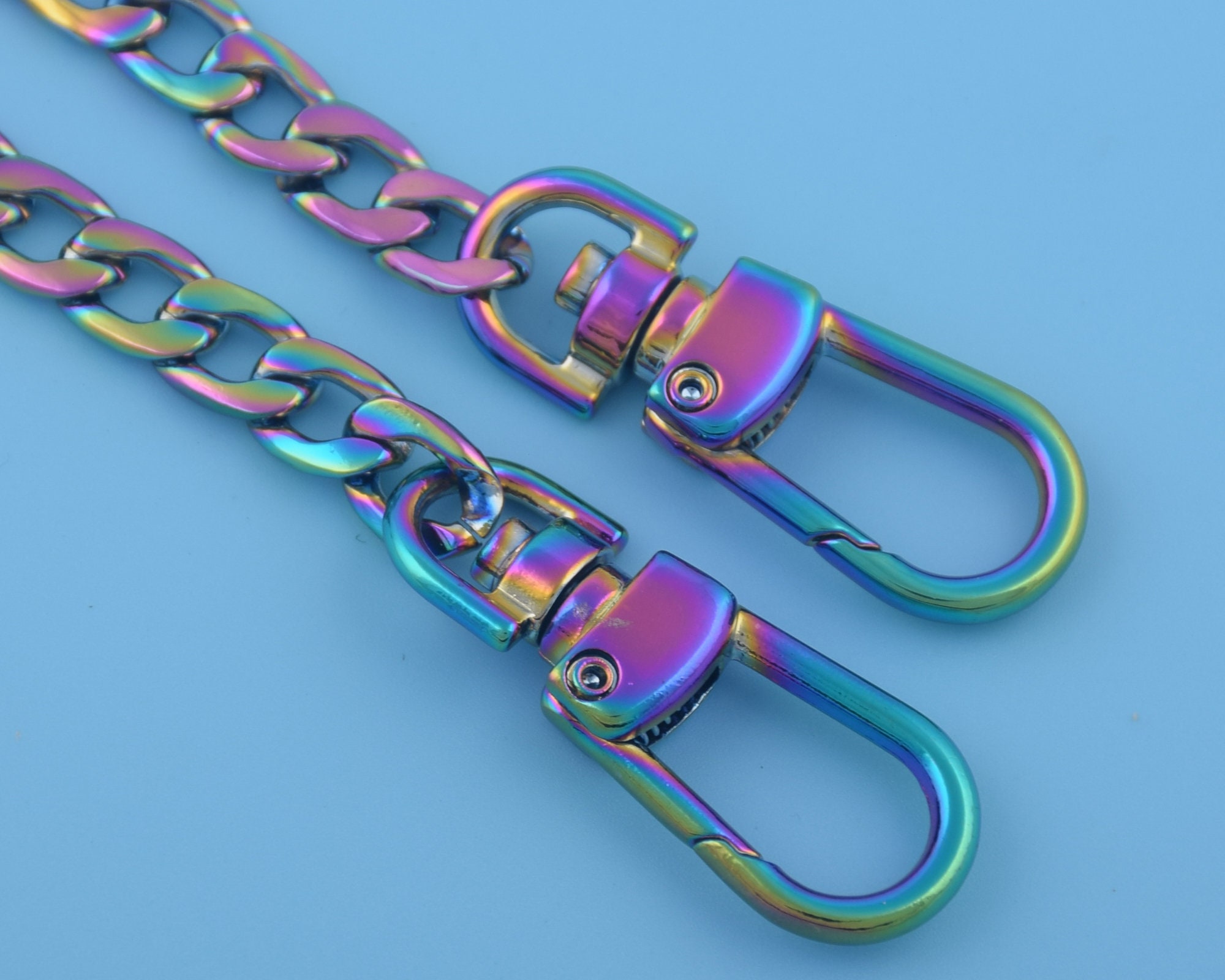 8mm Width Rainbow Metal Purse Shoulder Bag Handbag Purse Chain Etsy