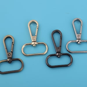 1.25&quot; (32mm Inner) Metal Trigger Clip Swivel Snap Hooks Webbing Strap Buckle Lobster Buckle Carabiner Hook Bag Hardware Supply 2-4-10 PCS