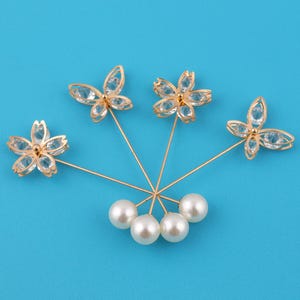 Butterfly Shaped Pin Cherry Blossom Shaped Pin Metal Safety Pins Scarf Pins Shawl Pins Artistic Crafts Fashion Accessory Clothing Decoration