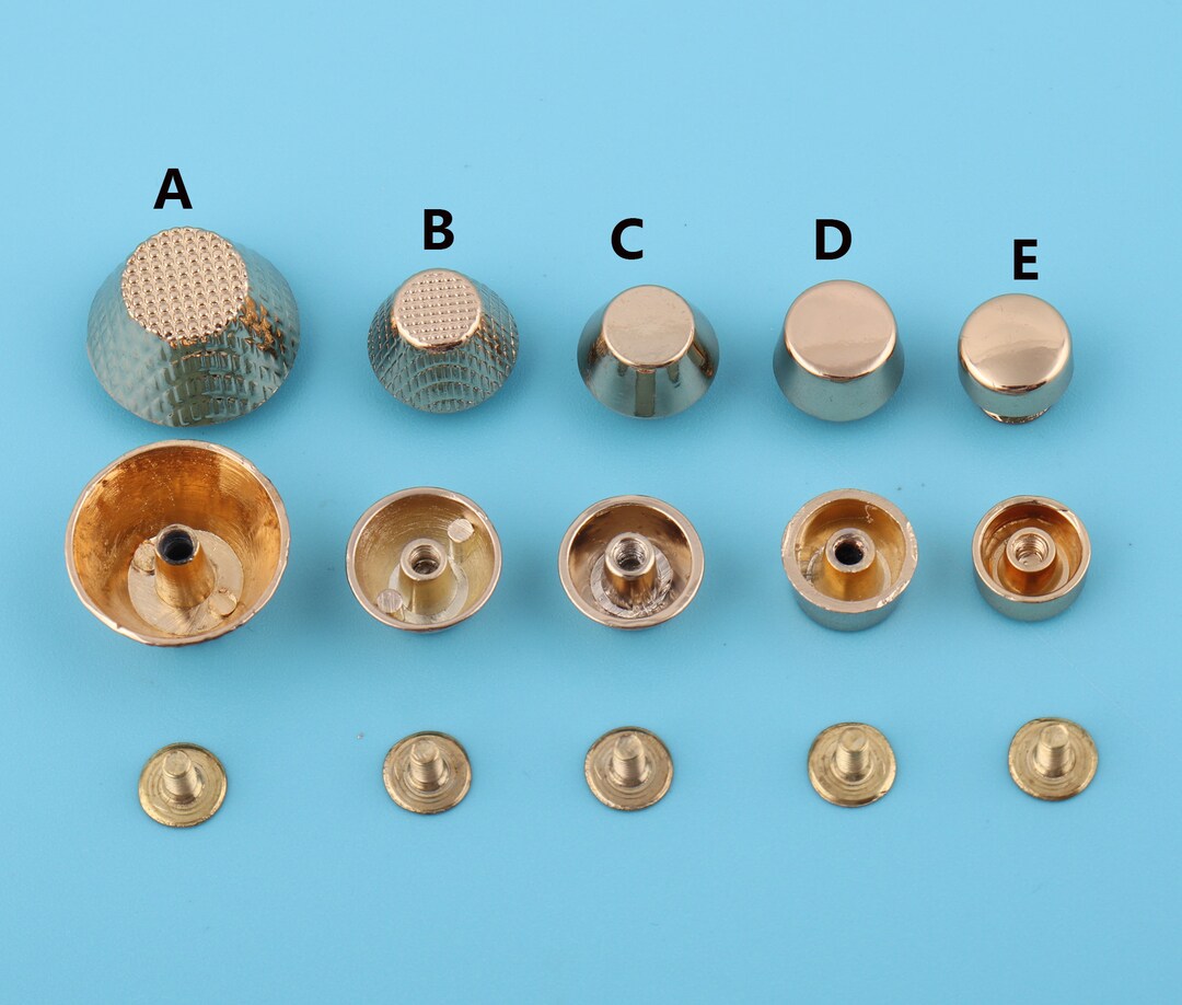 Light Gold Metal Purse Feet Bag Feet Handbag Feet Screw Rivets Etsy