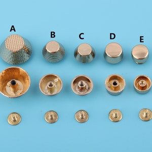 Leichtes Gold Metall Geldbörse Füße Taschenfüße Handtasche Füße Schraube Nieten Schnelle Nieten Nietknöpfe Tasche Ohrstecker Tasche Schraube Schäkel Handwerk Hardware Versorgung
