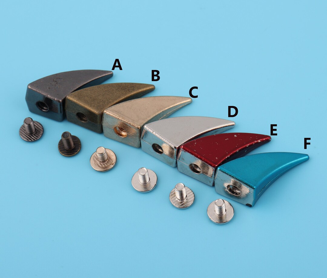 27*17mm Metal Rivets Stud Shiny Screwback Studs Metal Shark Fin Dragon ...