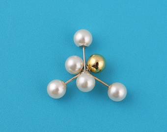 Pearl Brooch Pin, Scarf and Sweater Pin (35mm)