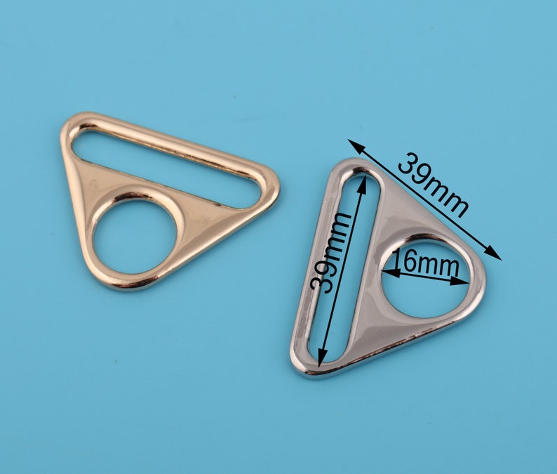 Triangle Ribbon Buckle Rainbow Triangle Double Ring: 1.5