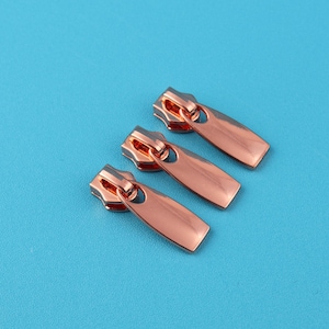 Rose Gold Alloy Zipper Puller Slider: 5# Metal Zipper Head Replacement