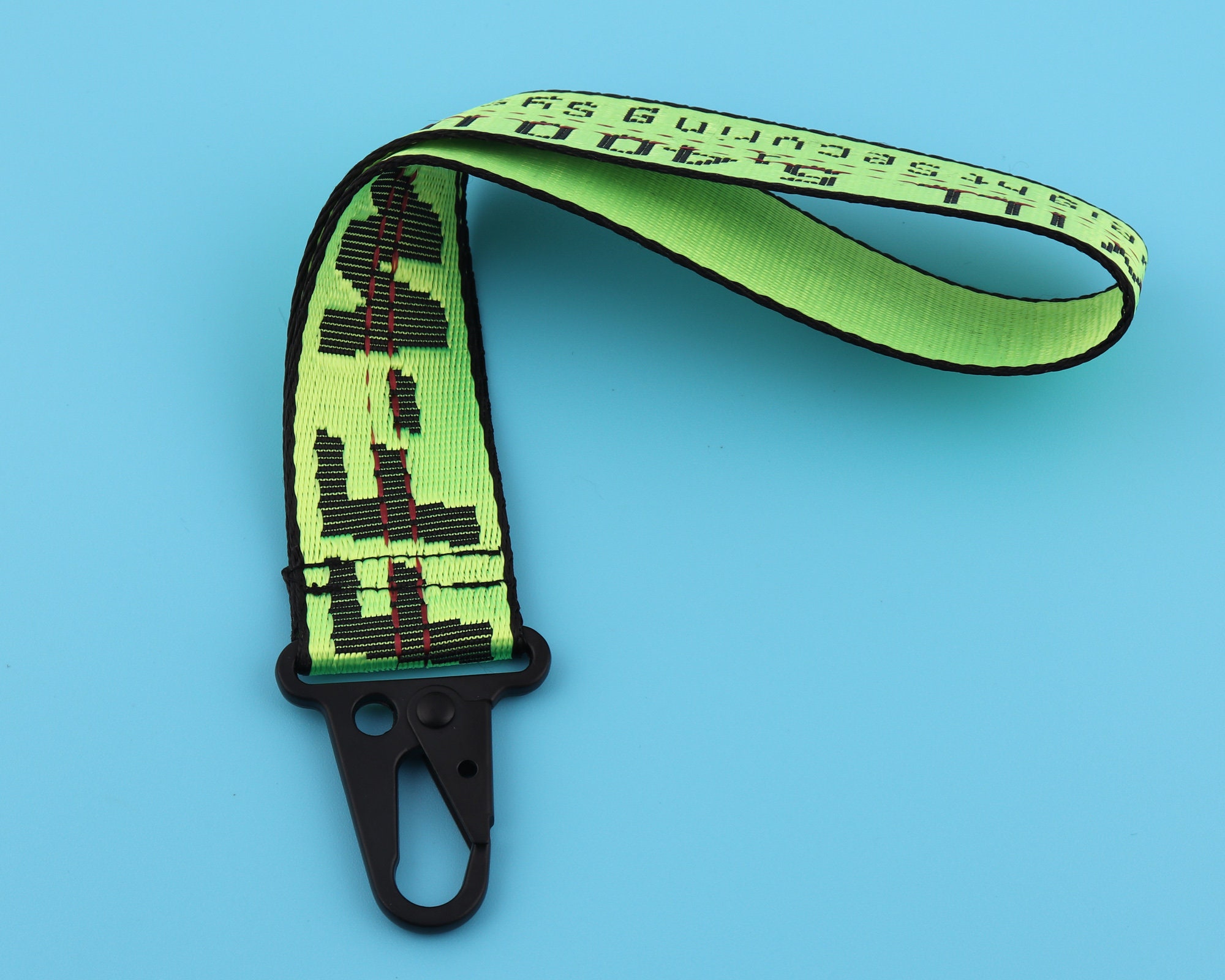 Custom Off White Keychain 35mm Width Wrist Strap Off White Etsy