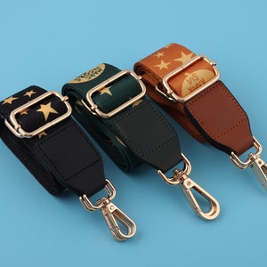 1.5&quot;(38mm Wide) Adjustable Bag Strap Swivel Clasp Adjustable Hook Cross body Strap Shoulder Bag Strap Replacement Purse Strap