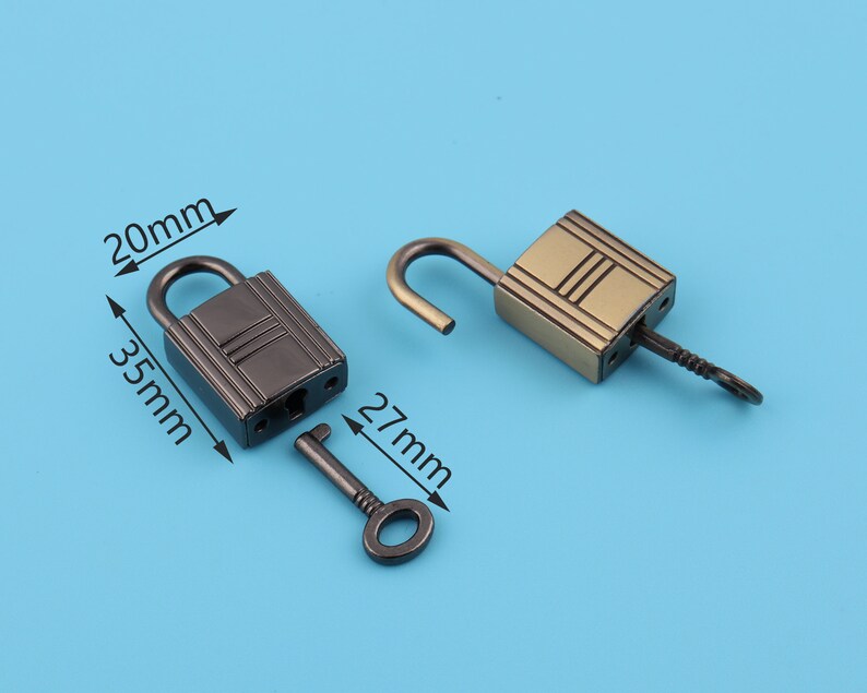 3520mm Bag Lock Purse Lock With Key Shaped Padlocks Handbag Etsy