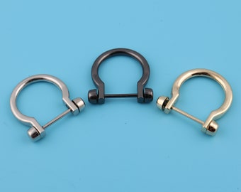 Horseshoe D Rings: Metal Screw D Buckles, Hardware Accessories (22mm Inner)