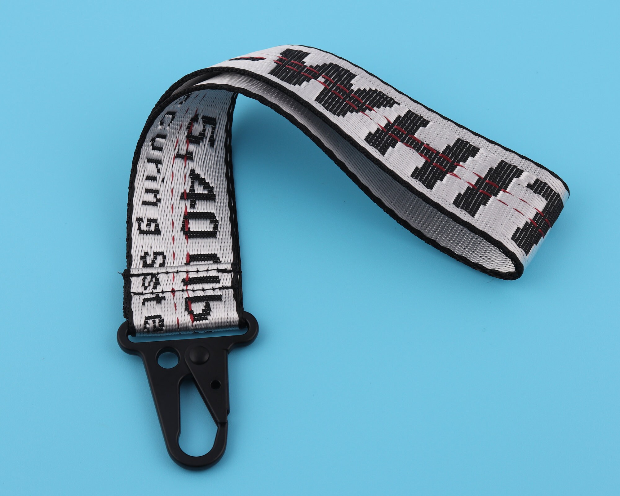 Custom Off White Keychain 35mm Width Wrist Strap Off White Etsy
